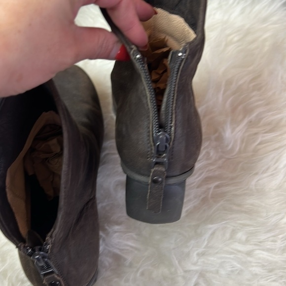 Trippen Women’s Brown Espresso Wedge Ankle Boots Size 41 EU - Picture 8 of 17